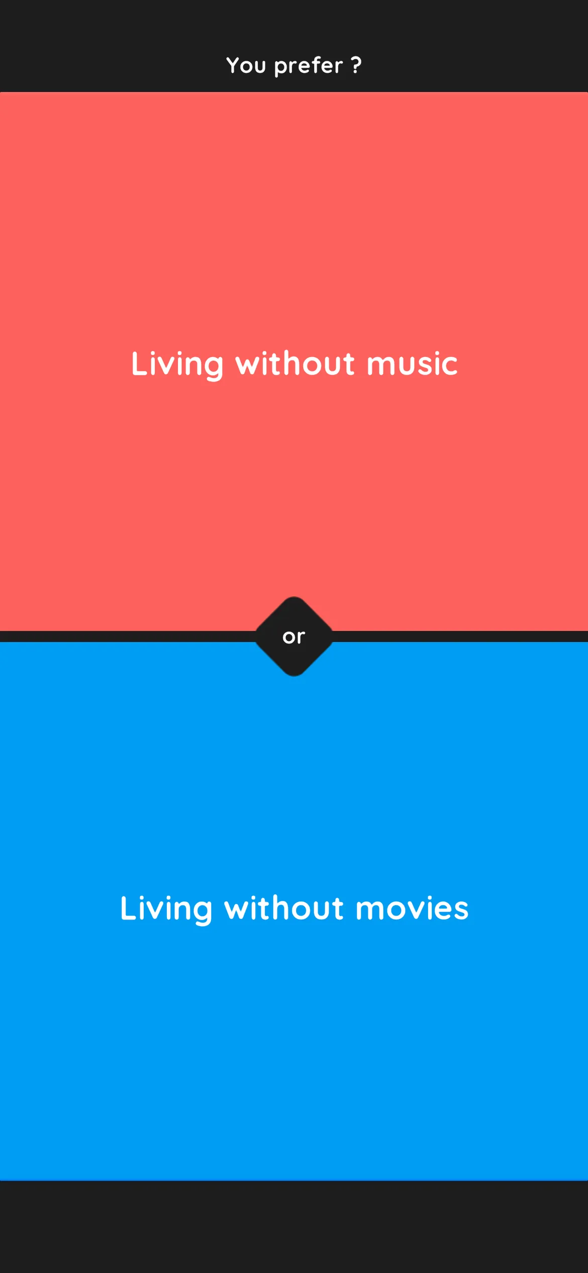 What Would You Choose | Rather | Indus Appstore | Screenshot