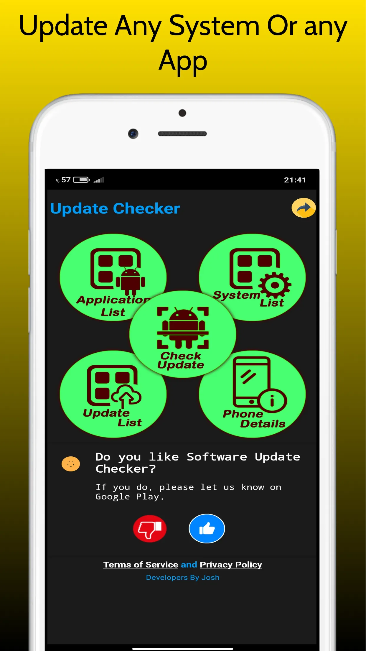 Update Checker -  For Android  | Indus Appstore | Screenshot