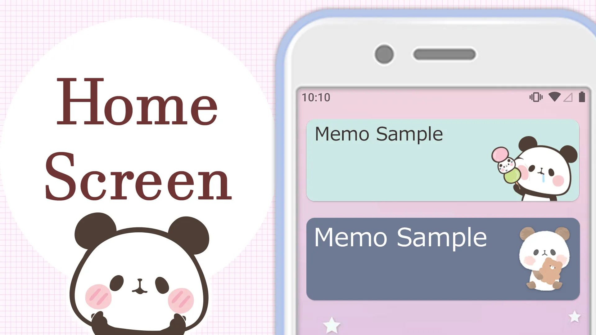 Sticky Note Mochimochi Panda | Indus Appstore | Screenshot