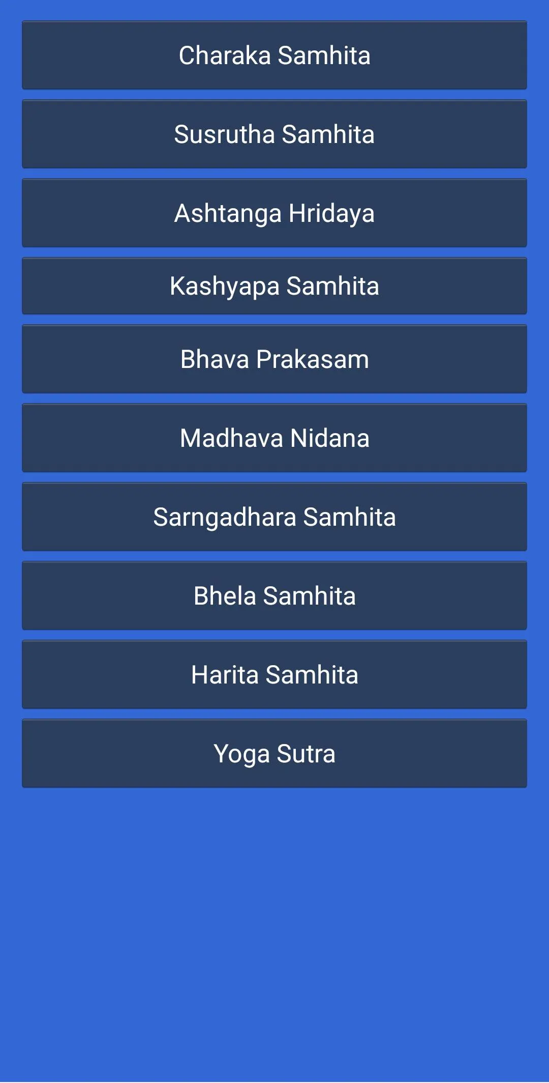 Collection of Ayurveda Samhita | Indus Appstore | Screenshot