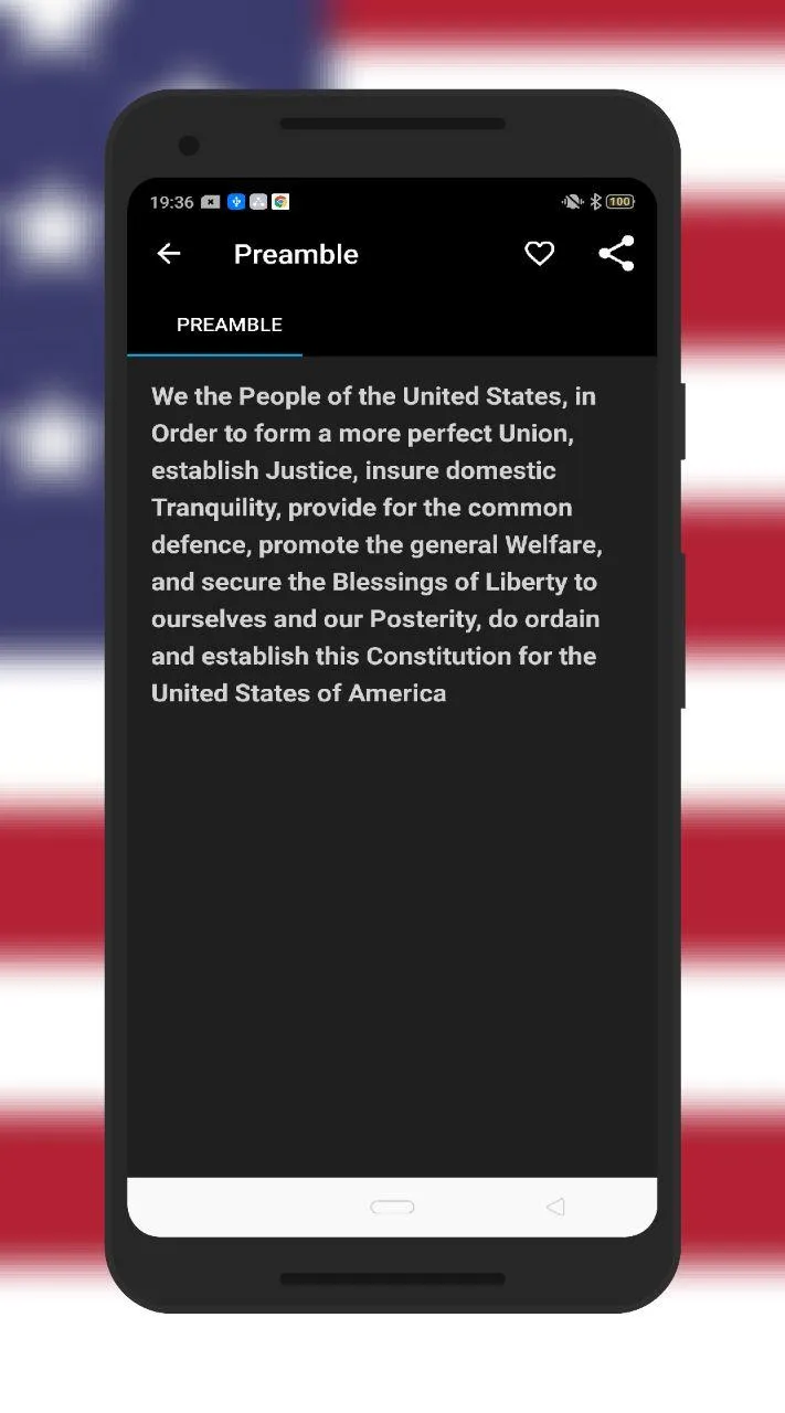 USA Constitution - Text Guide | Indus Appstore | Screenshot