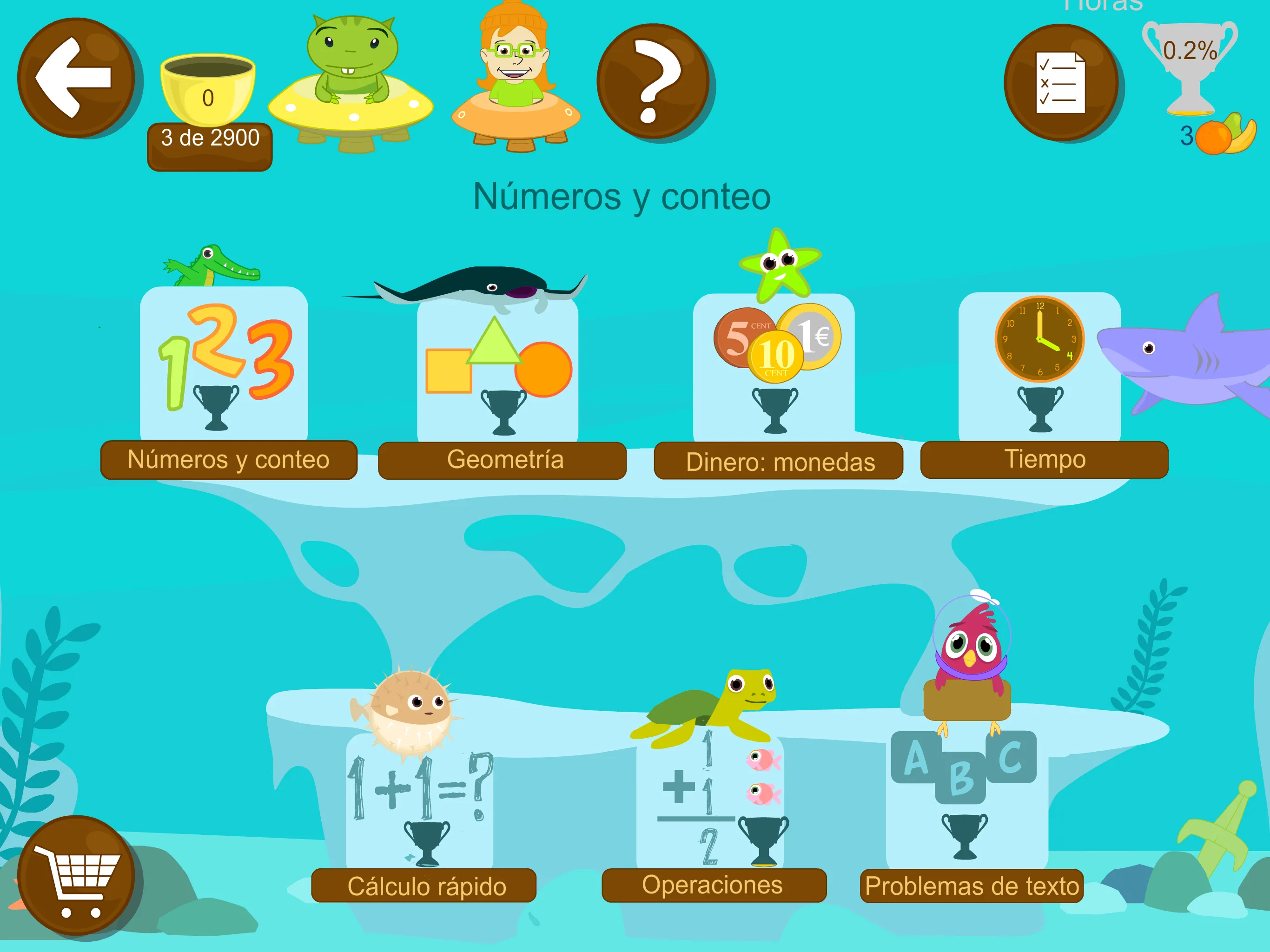 Matemáticas con Grin I 4,5,6 | Indus Appstore | Screenshot