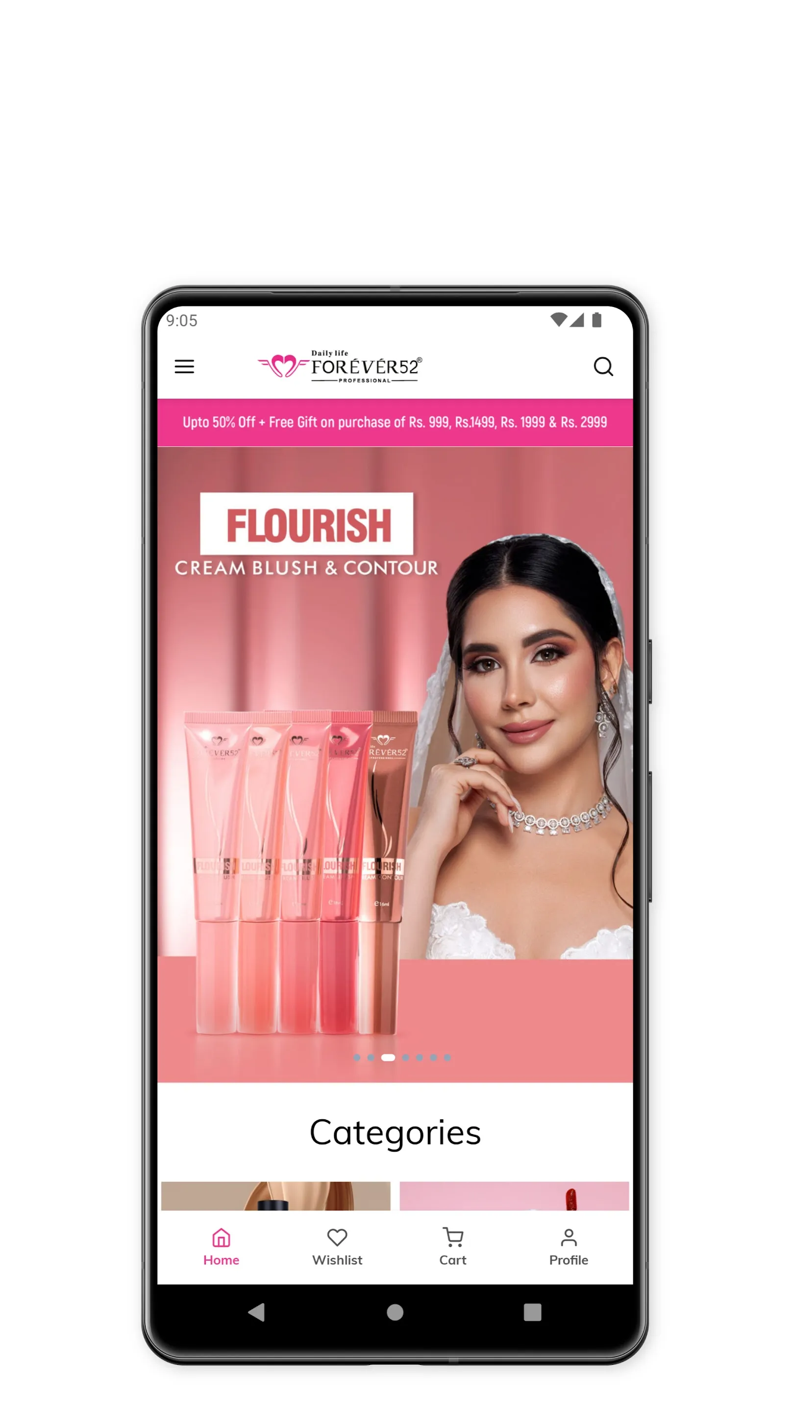 Forever52 - Cosmetic Products | Indus Appstore | Screenshot