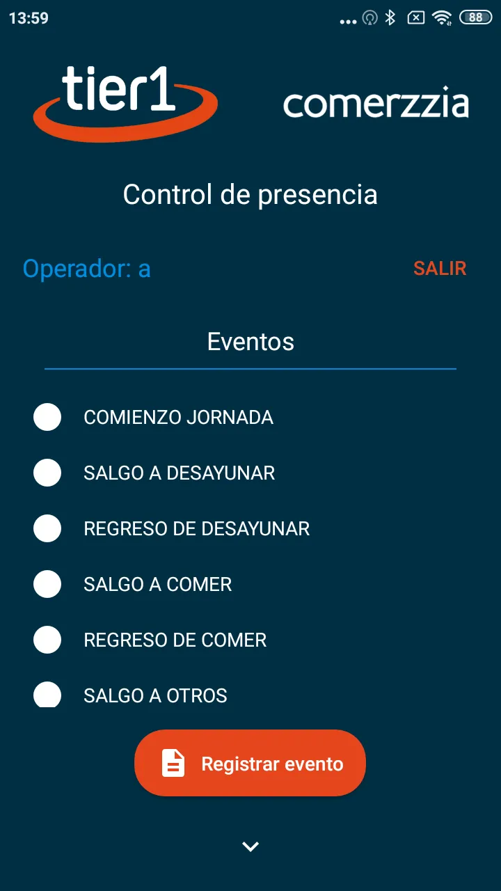 Tier1 Control presencia | Indus Appstore | Screenshot