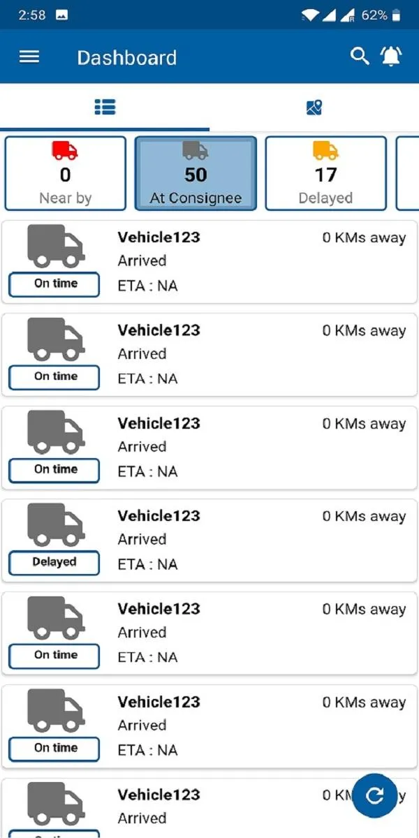 Trimble VCS Consignee | Indus Appstore | Screenshot