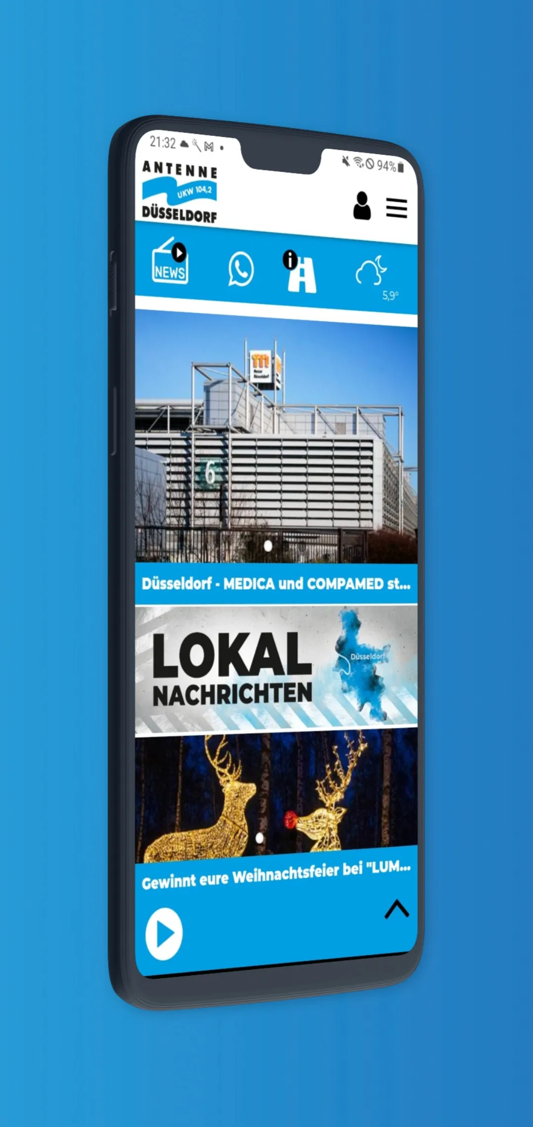 Antenne Düsseldorf | Indus Appstore | Screenshot