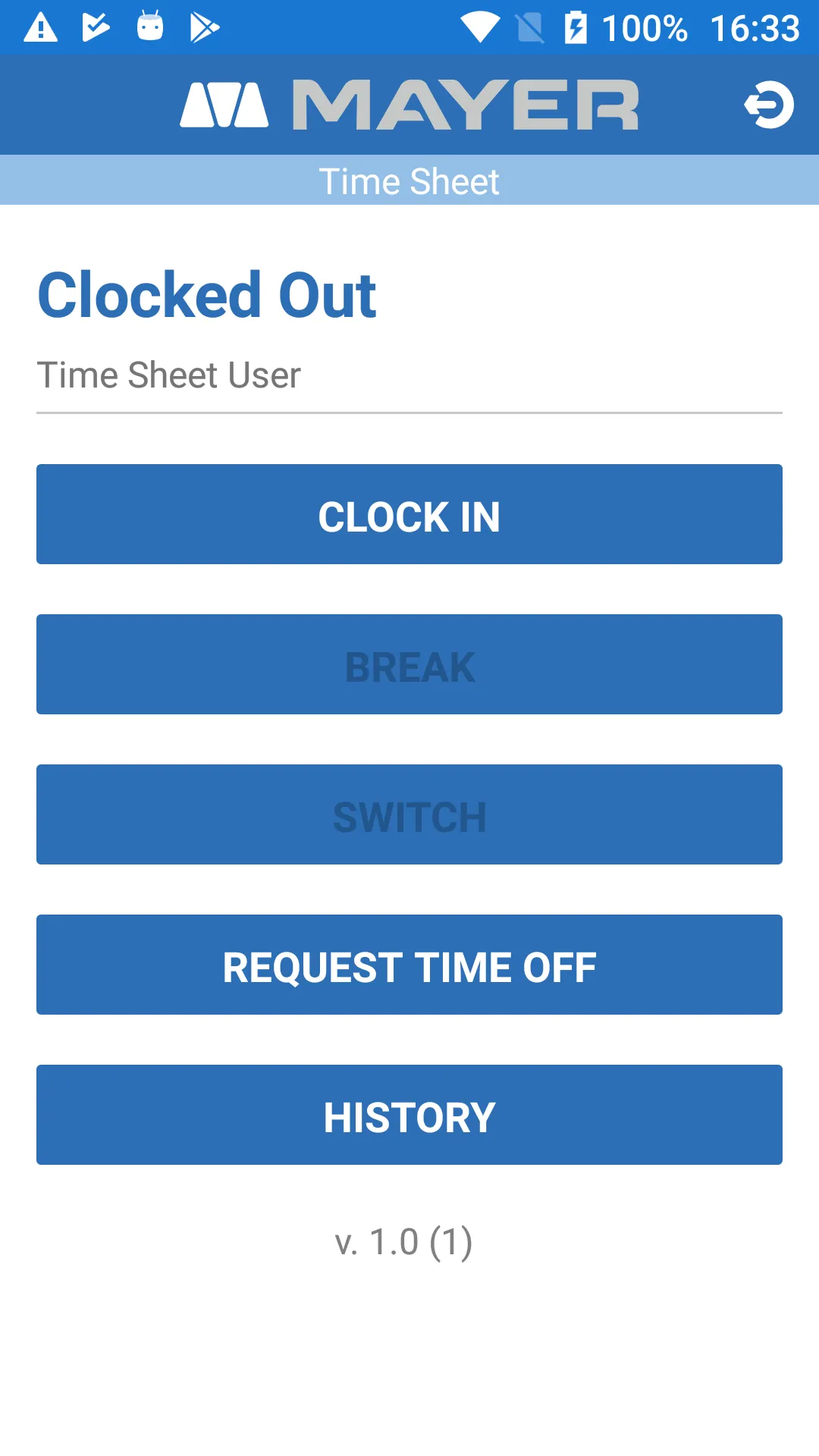 Mayer Time Sheet | Indus Appstore | Screenshot