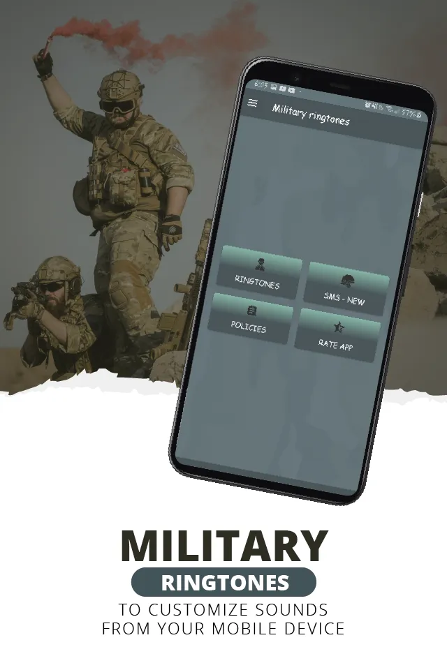 Military sounds | Indus Appstore | Screenshot