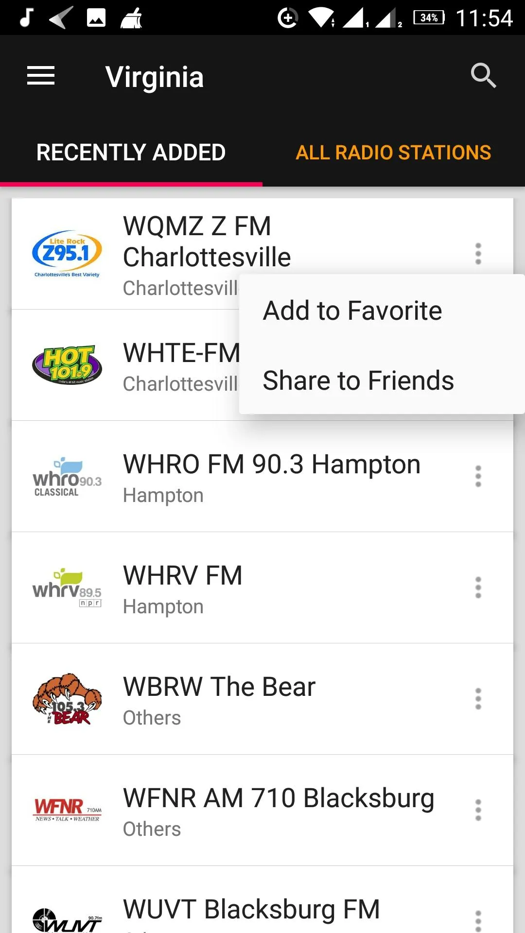 Virginia Radio Stations - USA | Indus Appstore | Screenshot