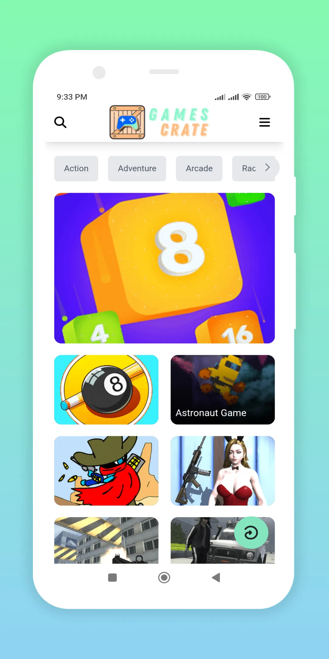 Games Crate: 999+ Arcade Games | Indus Appstore | Screenshot