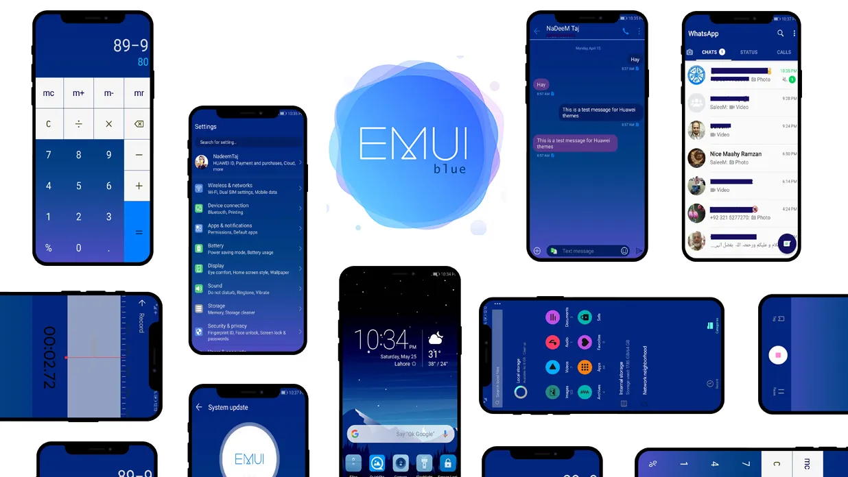 Blue Theme for Huawei Emui | Indus Appstore | Screenshot