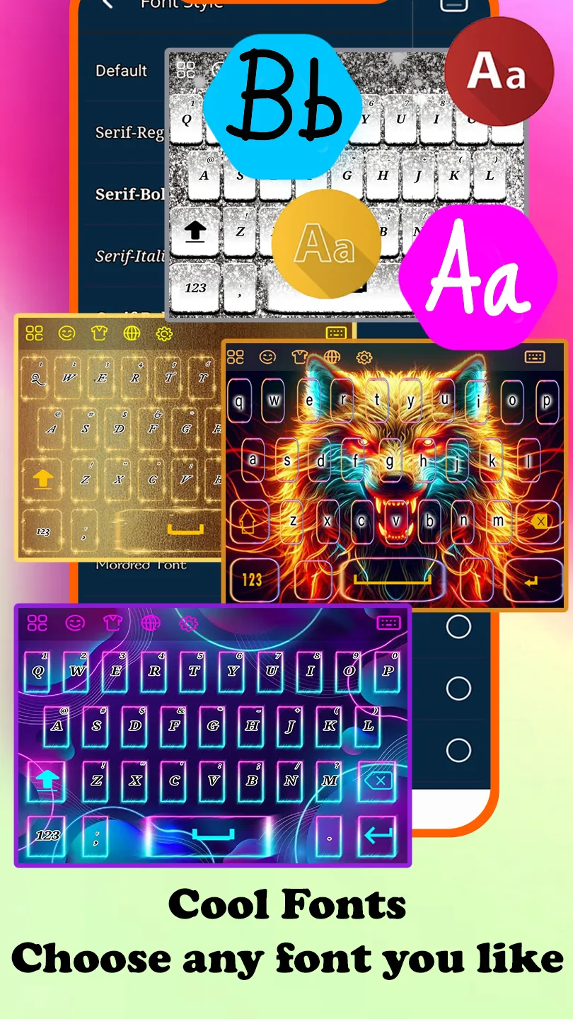 Night Light Wolf keyboard | Indus Appstore | Screenshot