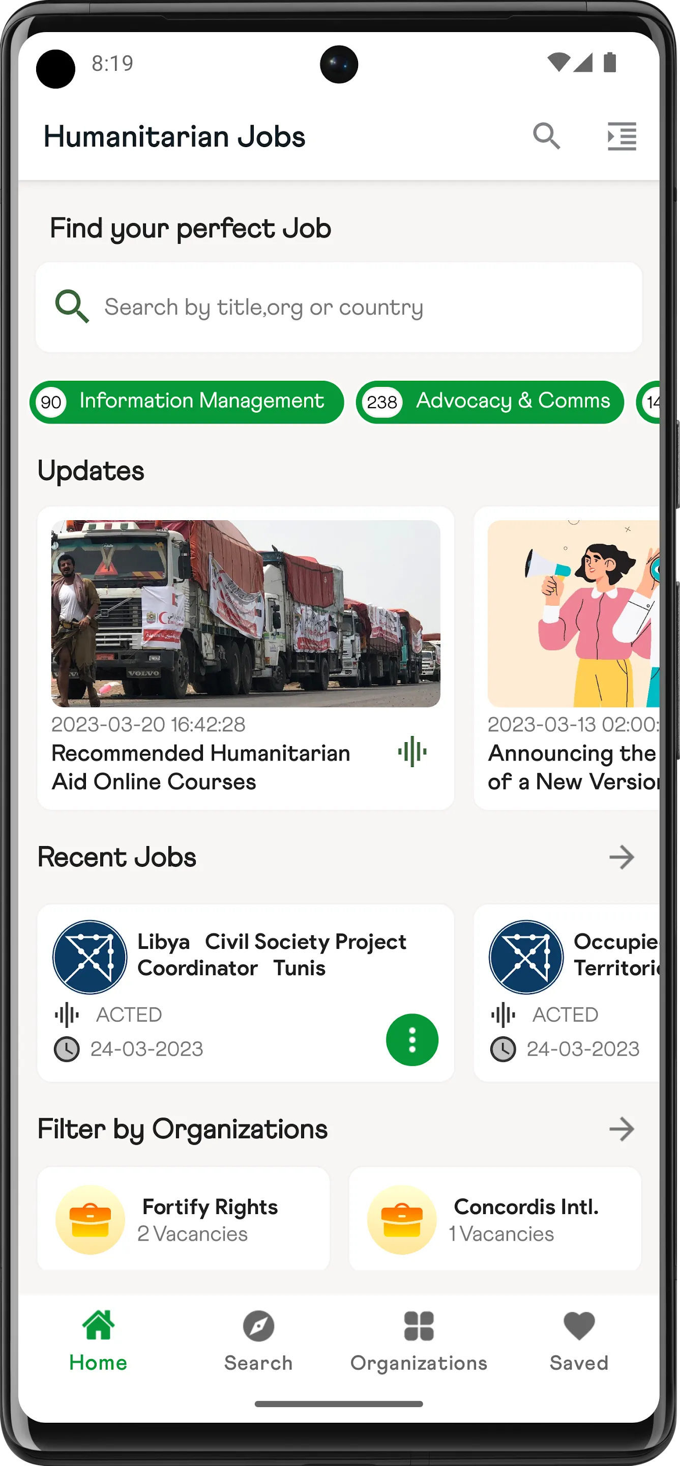 Humanitarian Jobs | Indus Appstore | Screenshot