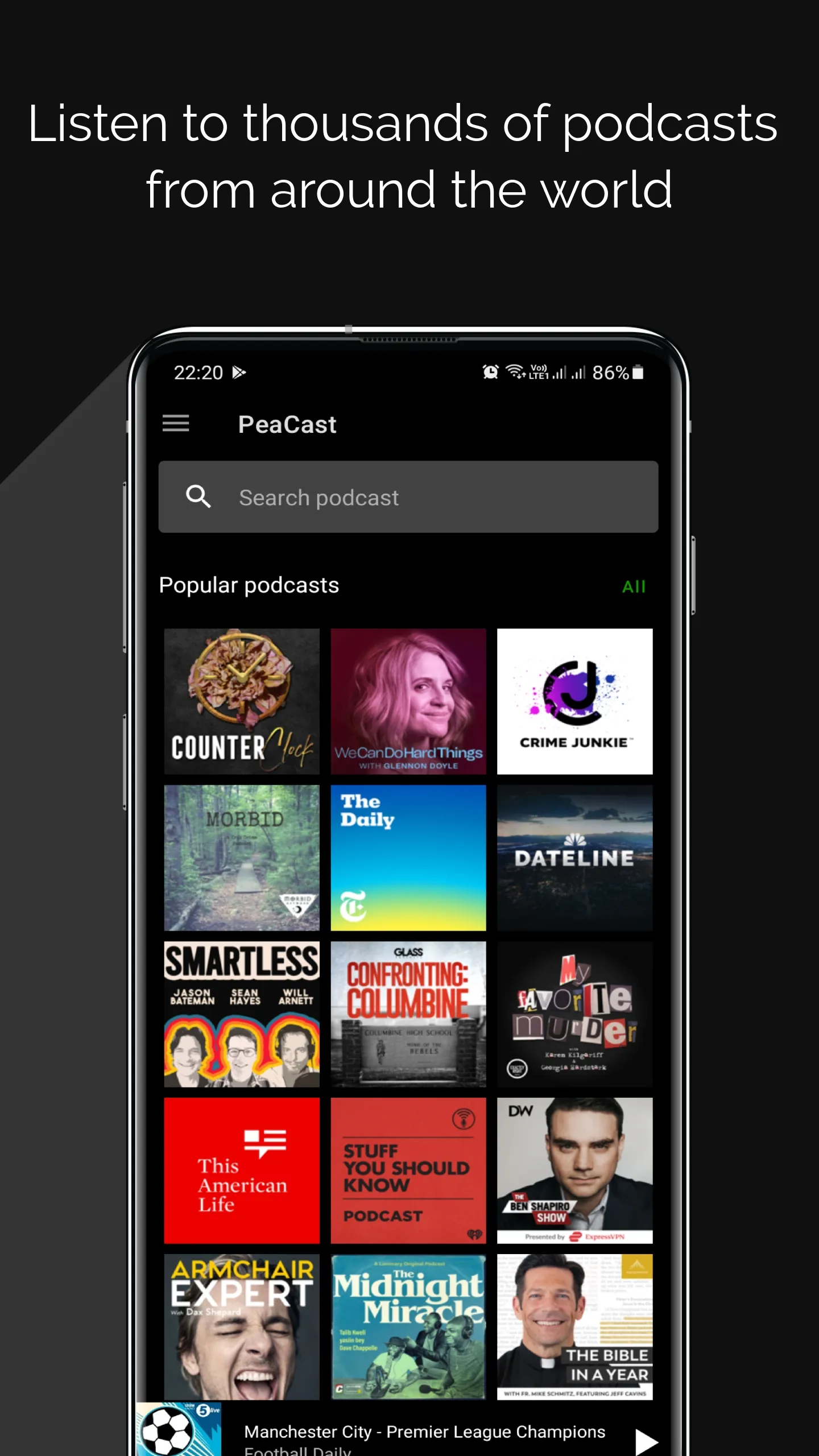 PeaCast - Podcast player | Indus Appstore | Screenshot