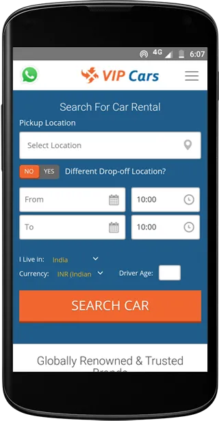 VIPCars.com – Car Rental | Indus Appstore | Screenshot