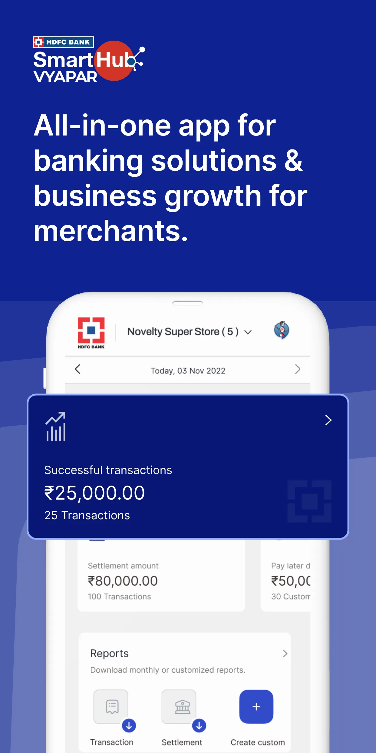 HDFC Bank SmartHub Vyapar | Indus Appstore | Screenshot