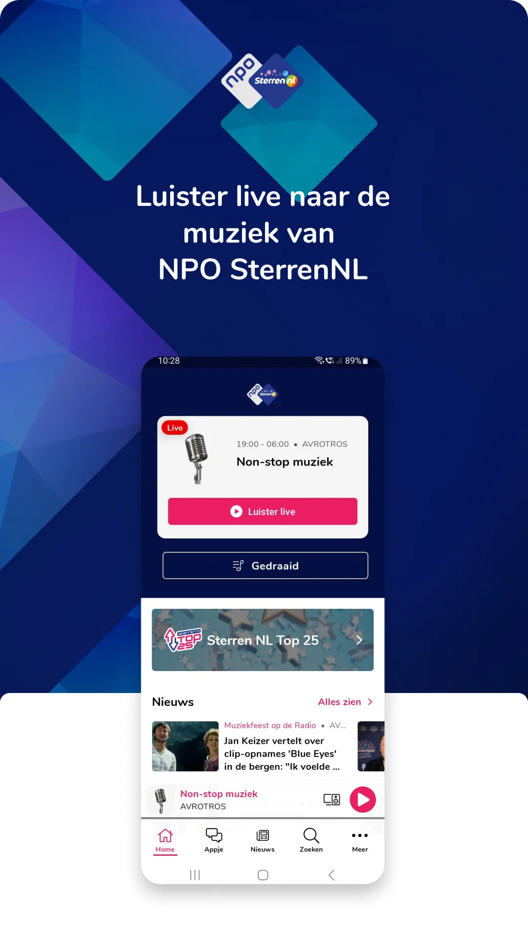 NPO Sterren NL | Indus Appstore | Screenshot