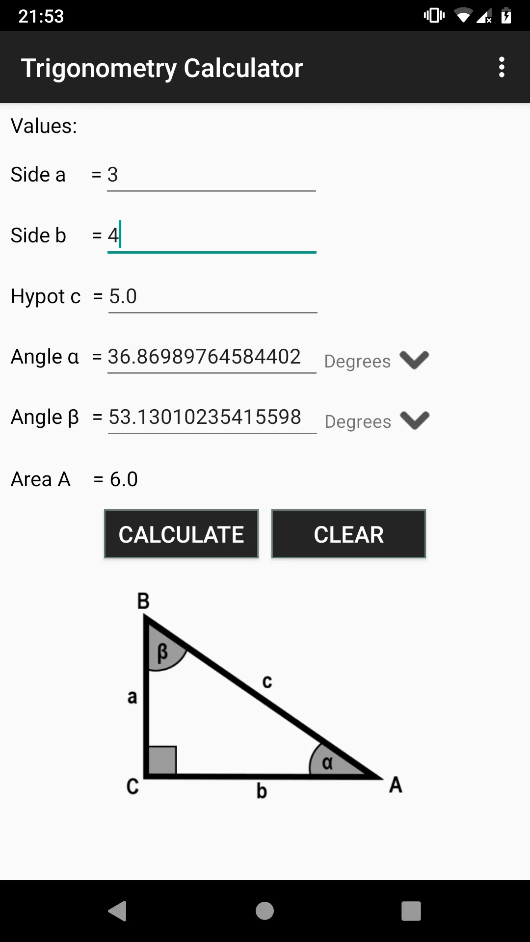 Trigonometry Calculator | Indus Appstore | Screenshot