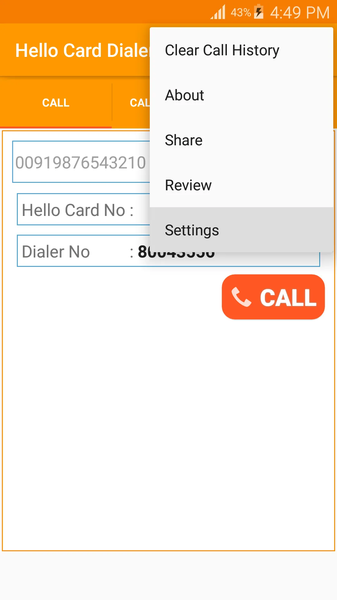 Hello Card Dialer | Indus Appstore | Screenshot