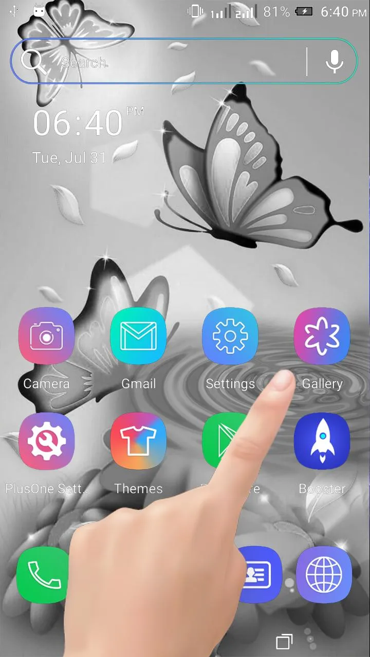 White Butterfly Ripple LWP | Indus Appstore | Screenshot