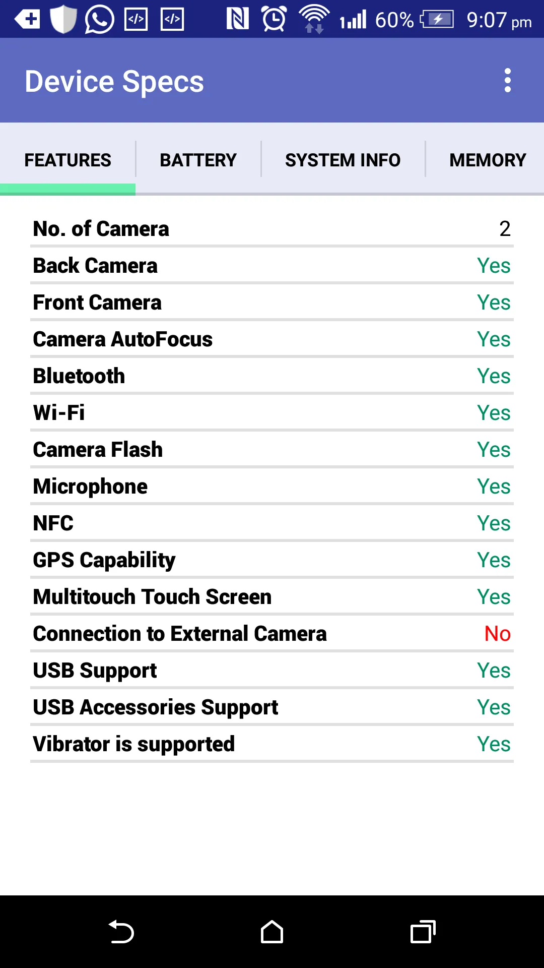 Device Specs - System Info | Indus Appstore | Screenshot