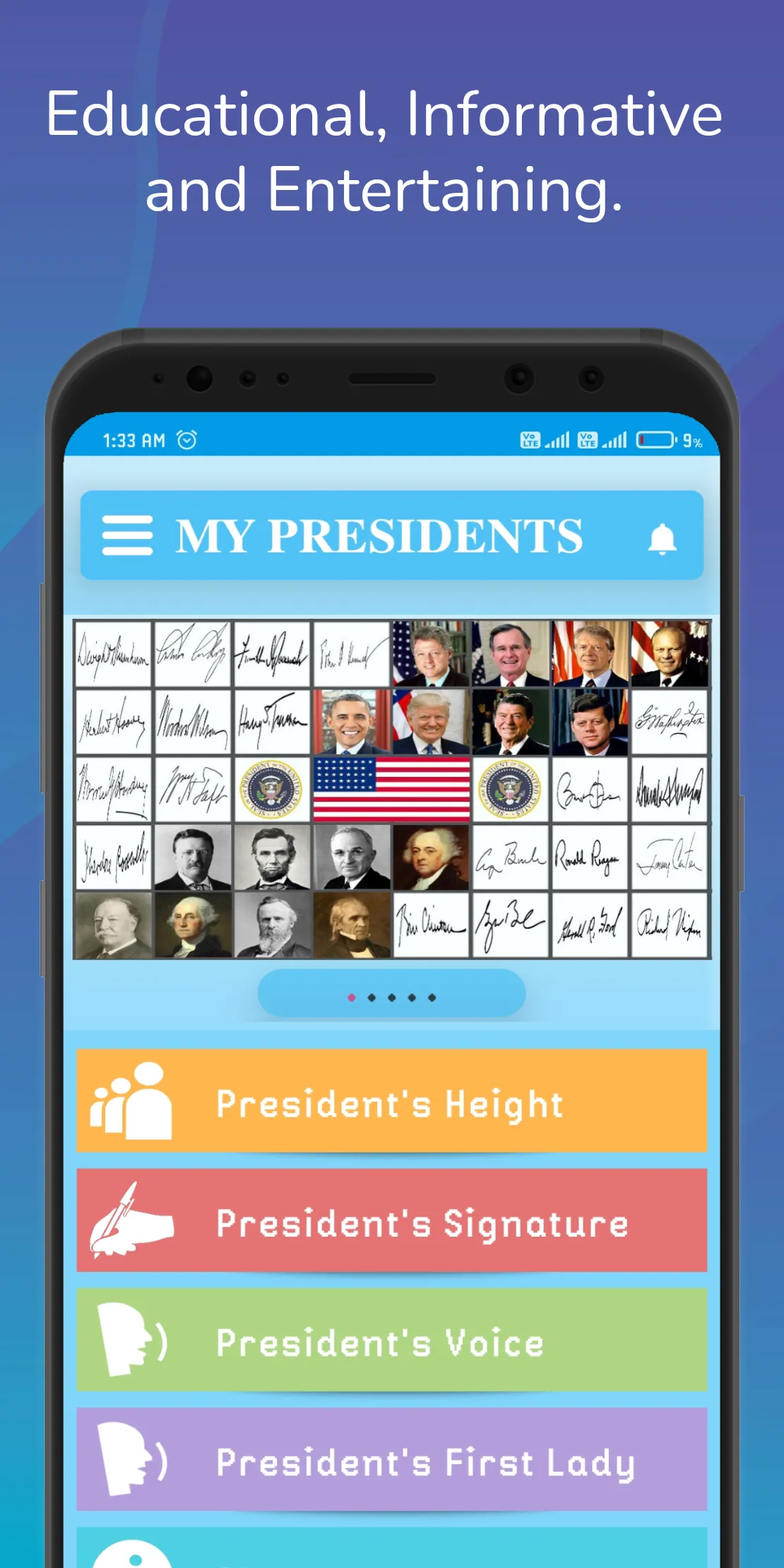 My Presidents | Indus Appstore | Screenshot