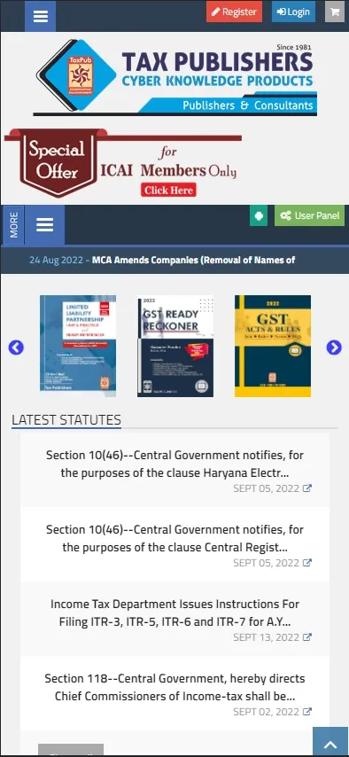 Tax Publishers | Indus Appstore | Screenshot