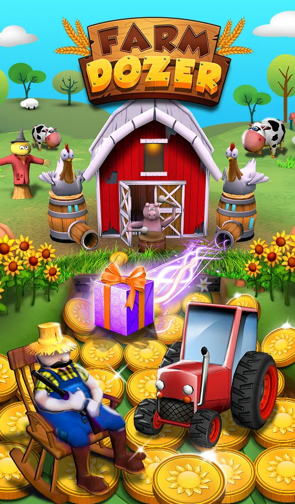 Farm Flowers Coin Party Dozer | Indus Appstore | Screenshot