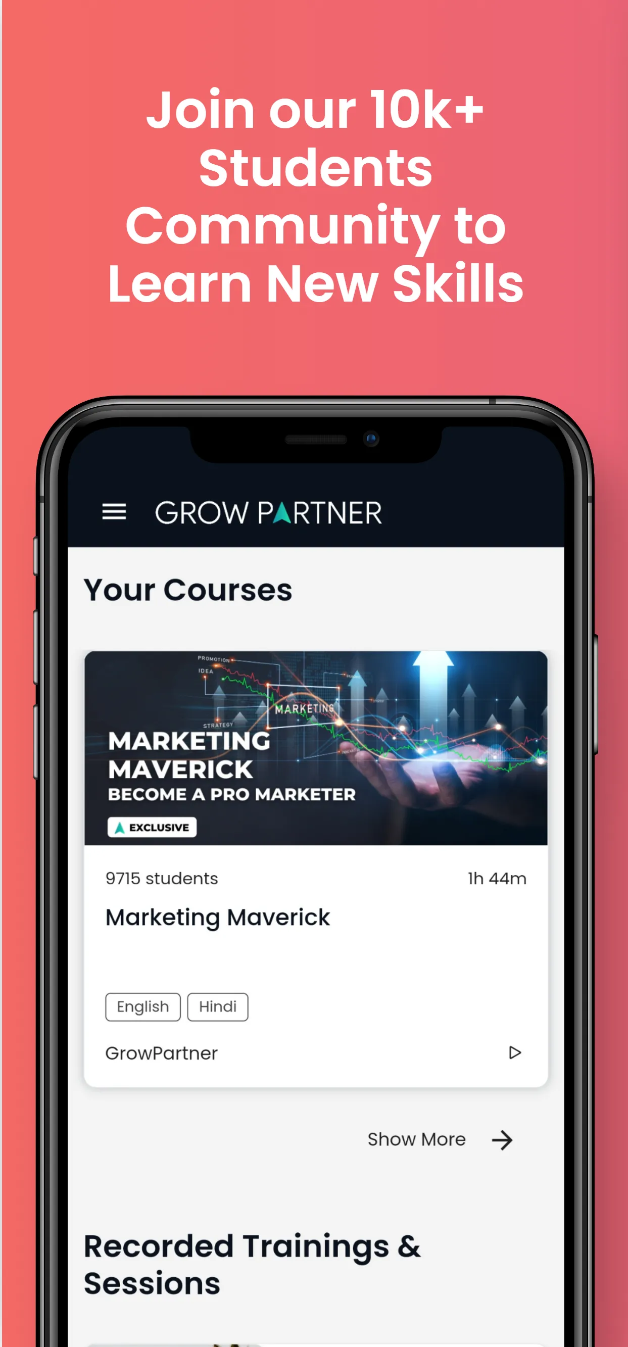 GrowPartner | Indus Appstore | Screenshot