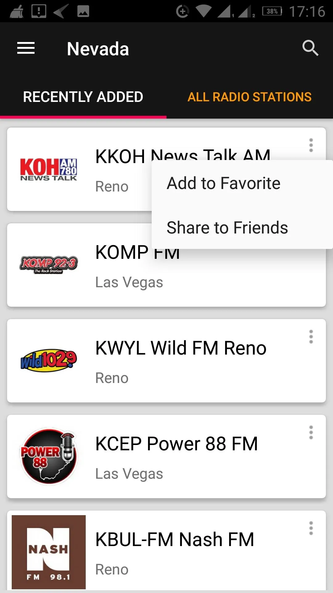 Nevada Radio Stations - USA | Indus Appstore | Screenshot