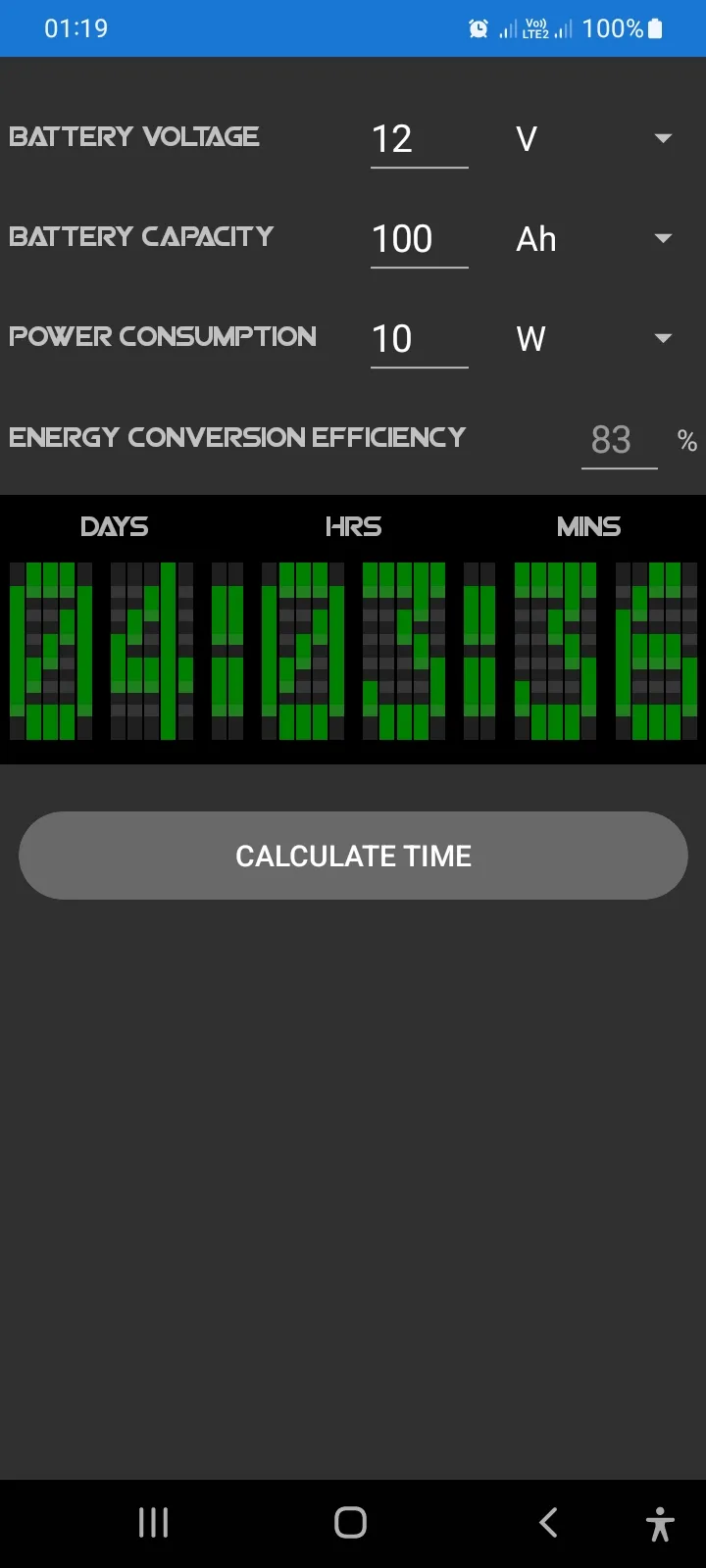 Battery Calculator | Indus Appstore | Screenshot