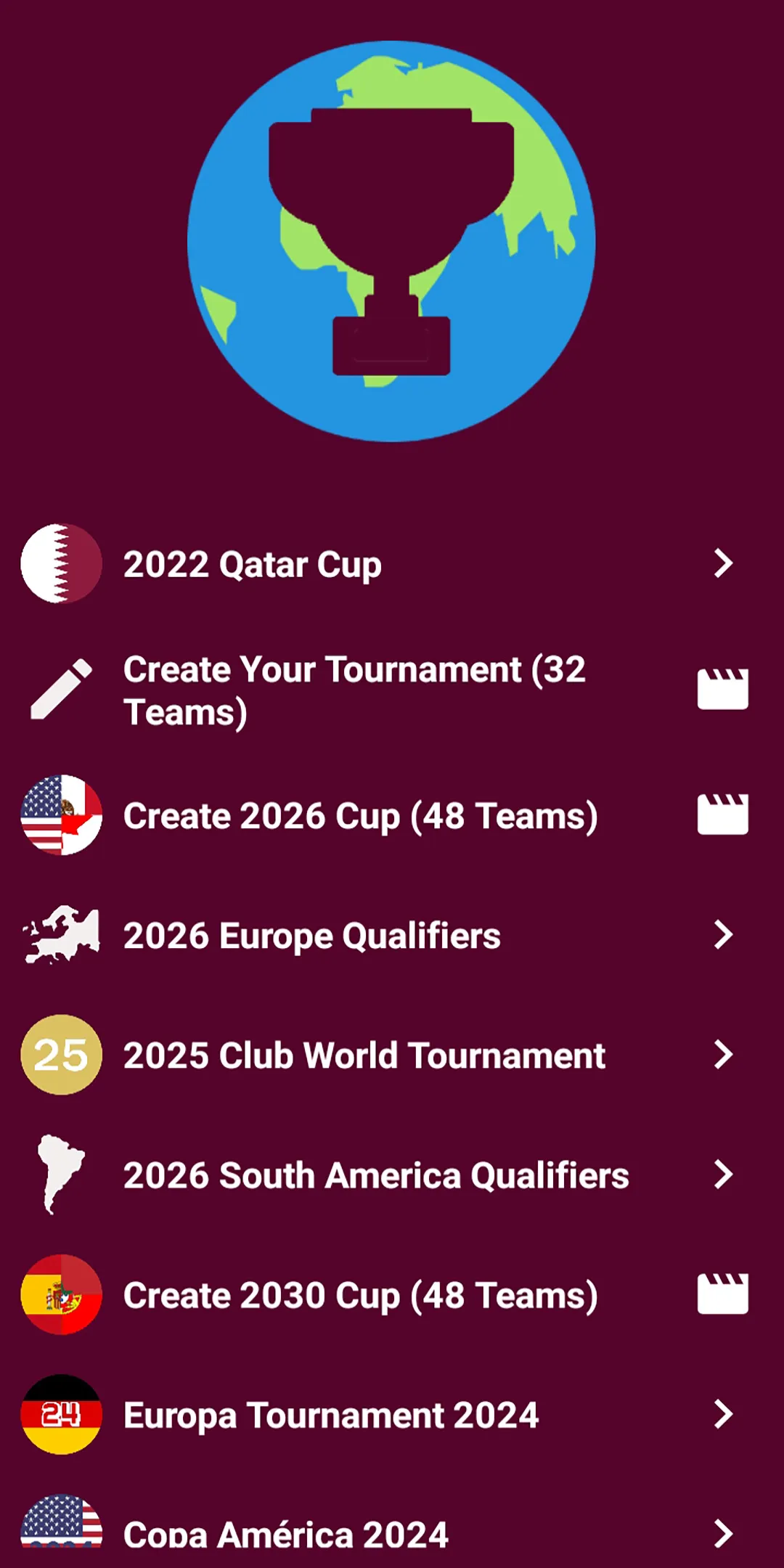 World Tournaments Simulator 24 | Indus Appstore | Screenshot