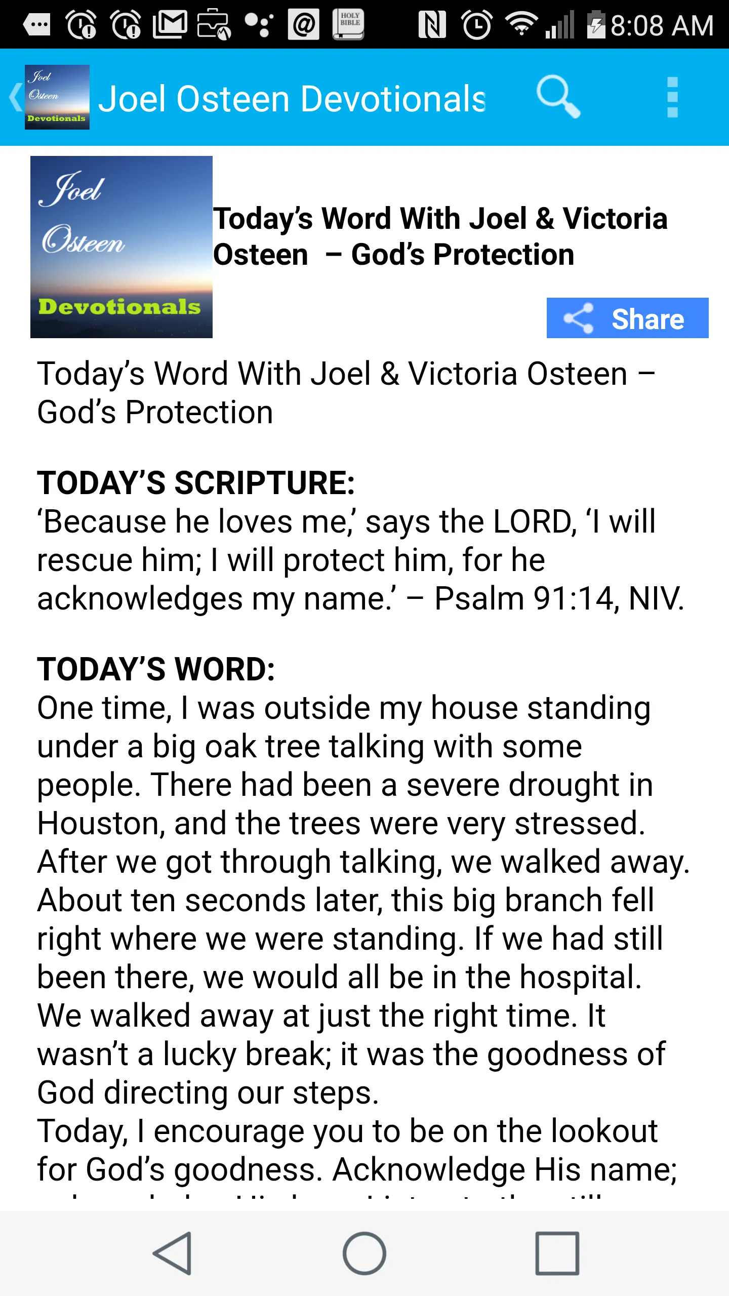 Daily Devotionals -Joel Osteen | Indus Appstore | Screenshot