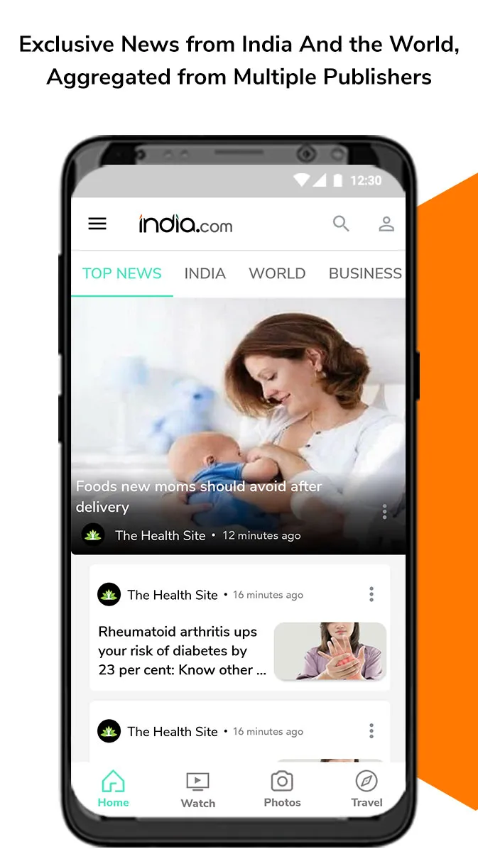 India.com: Top News & Live TV | Indus Appstore | Screenshot