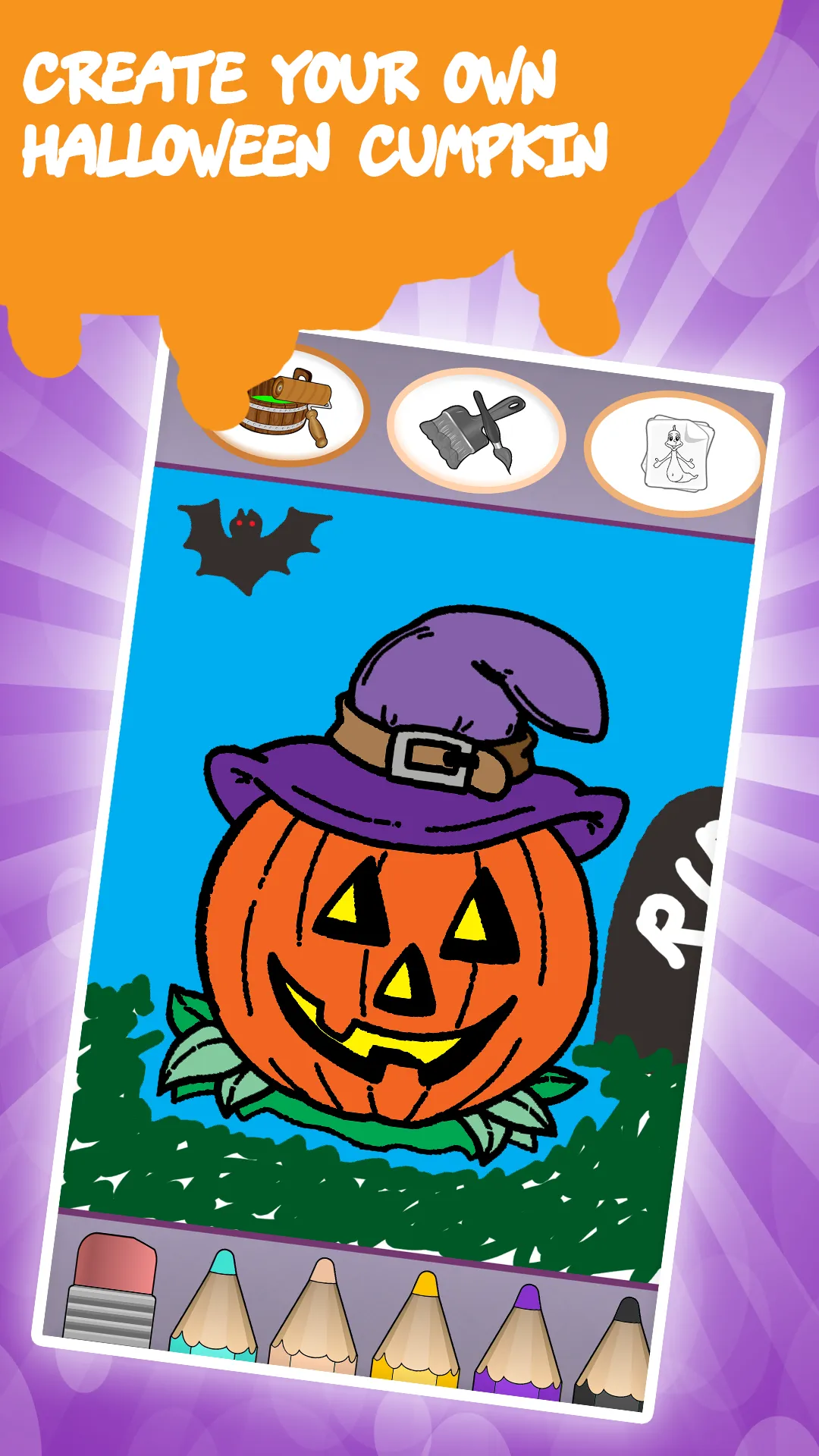 Kids coloring book halloween | Indus Appstore | Screenshot