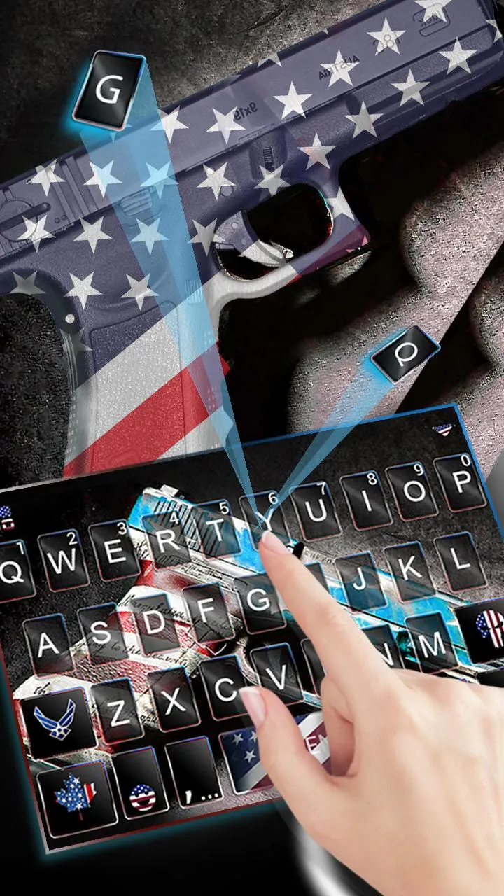 America Guns Keyboard Theme | Indus Appstore | Screenshot