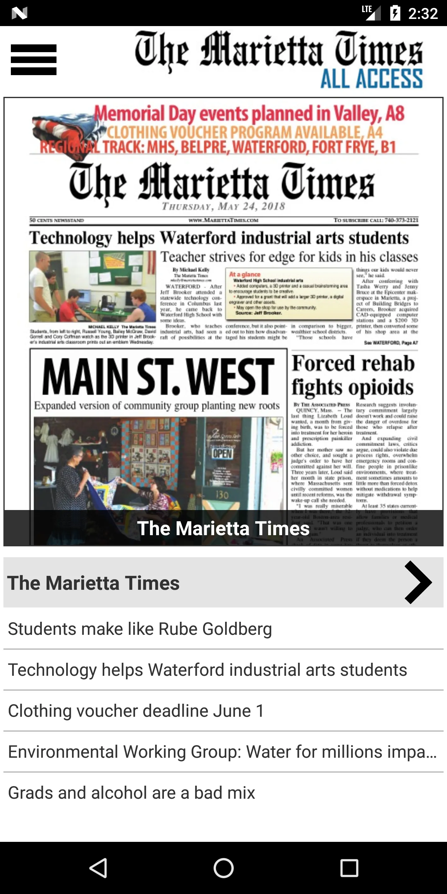 The Marietta Times All Access | Indus Appstore | Screenshot