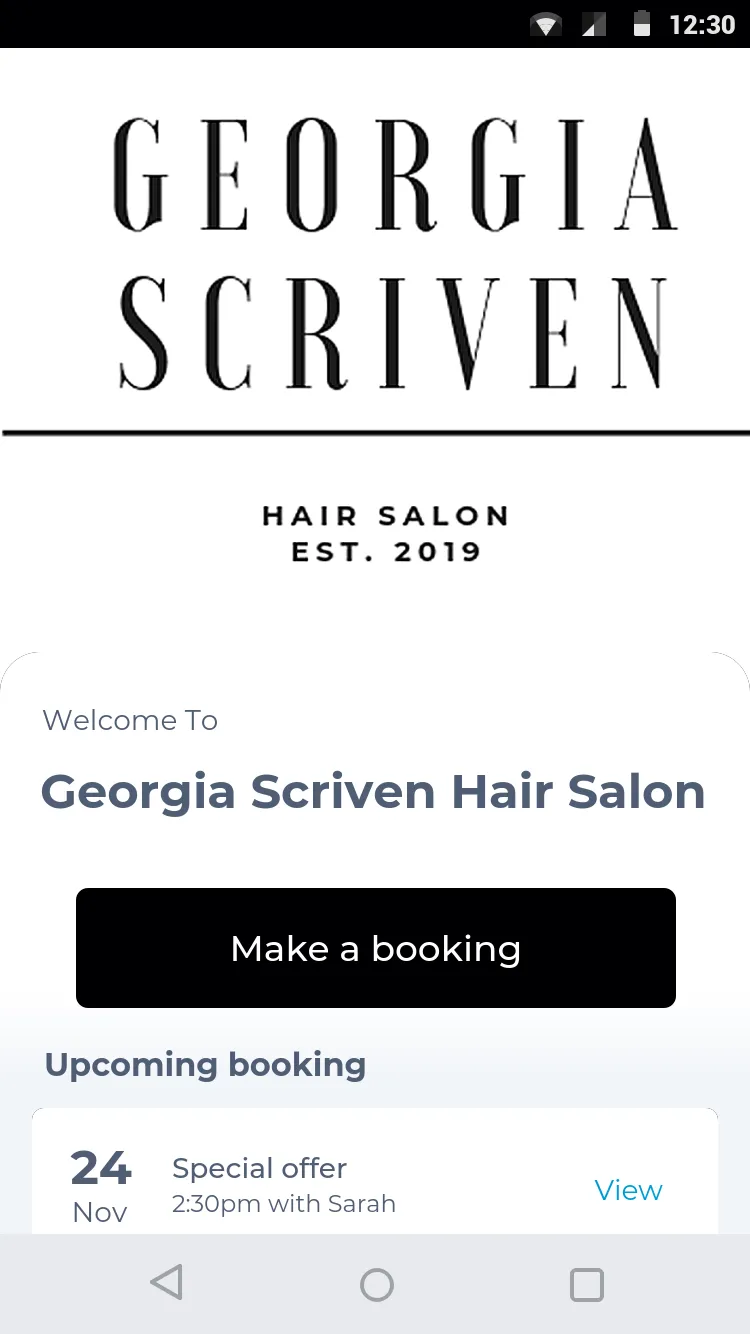 Georgia Scriven Hair Salon | Indus Appstore | Screenshot