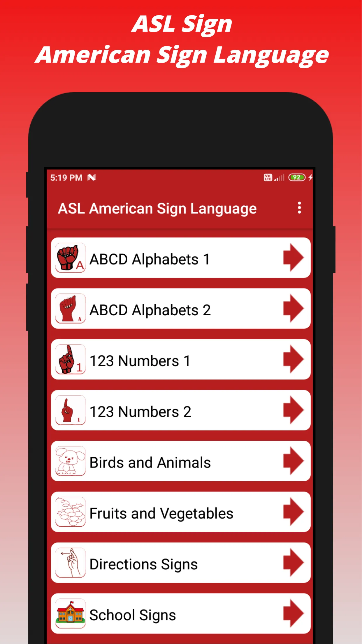 ASL American Sign Language | Indus Appstore | Screenshot