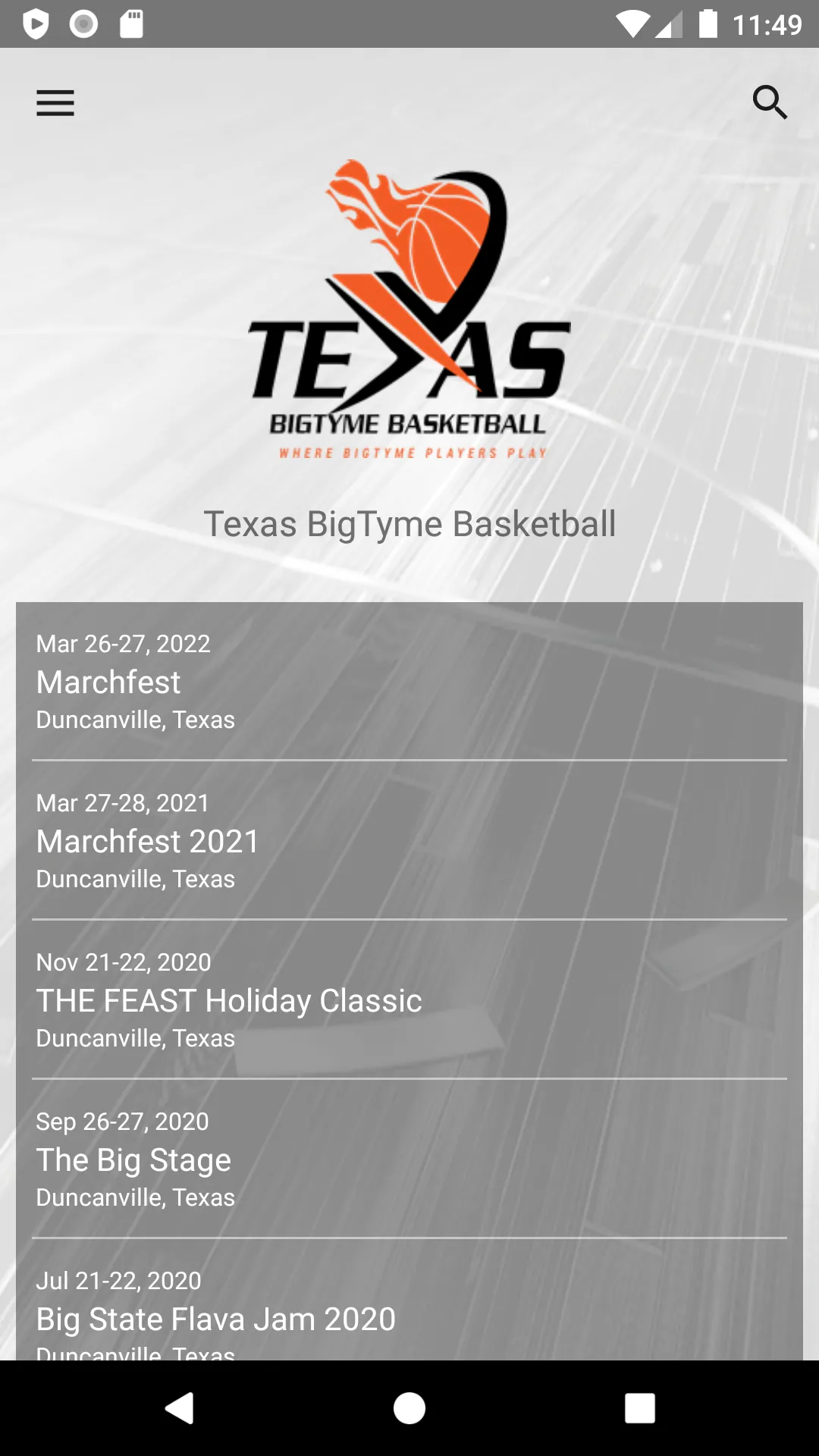 Texas BigTyme Basketball | Indus Appstore | Screenshot