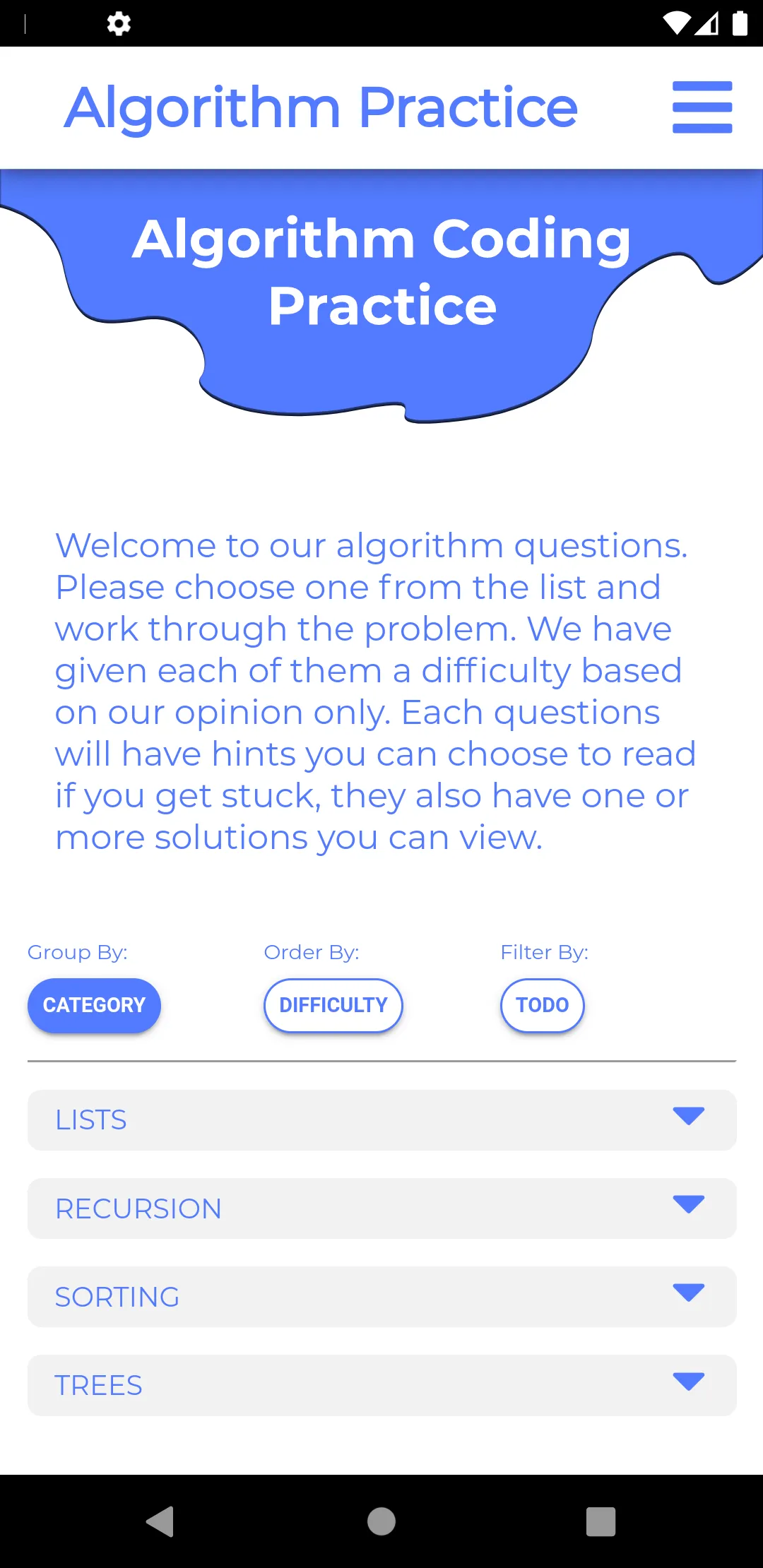 Algorithm Practice | Indus Appstore | Screenshot