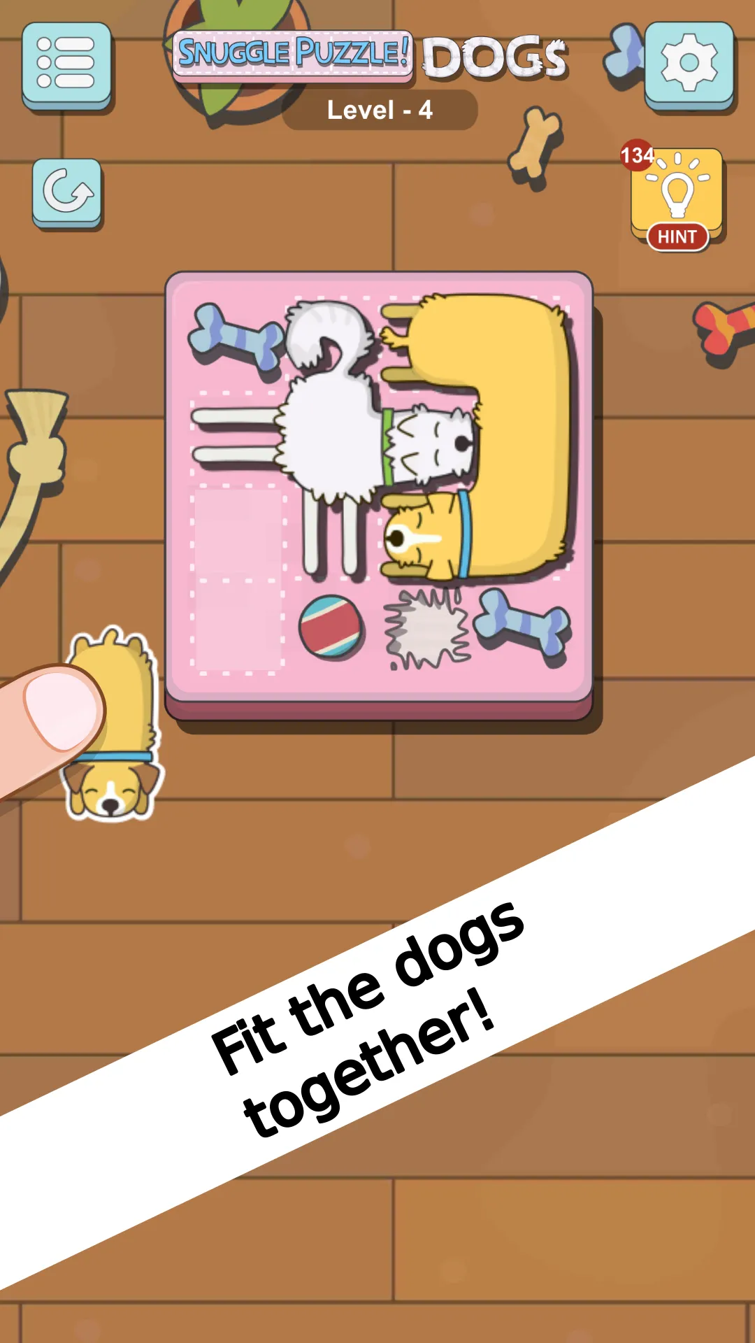 Snuggle Puzzle Dog Puzzles | Indus Appstore | Screenshot