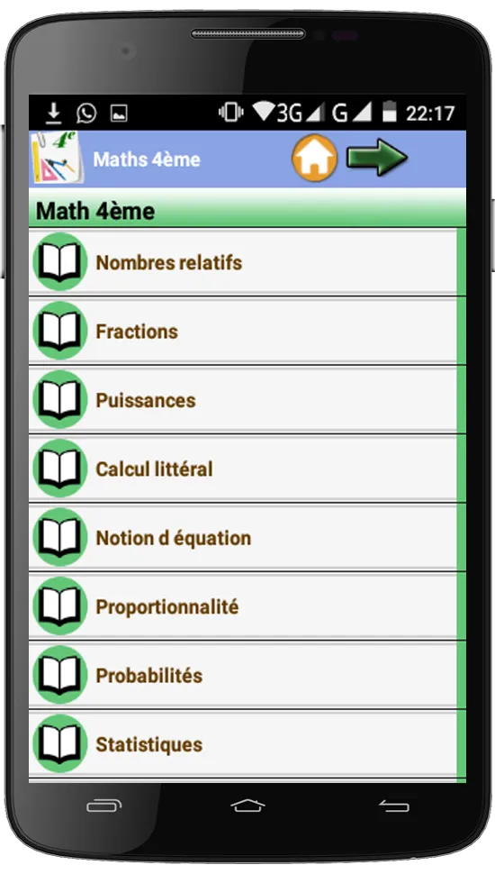 Maths 4ème | Indus Appstore | Screenshot