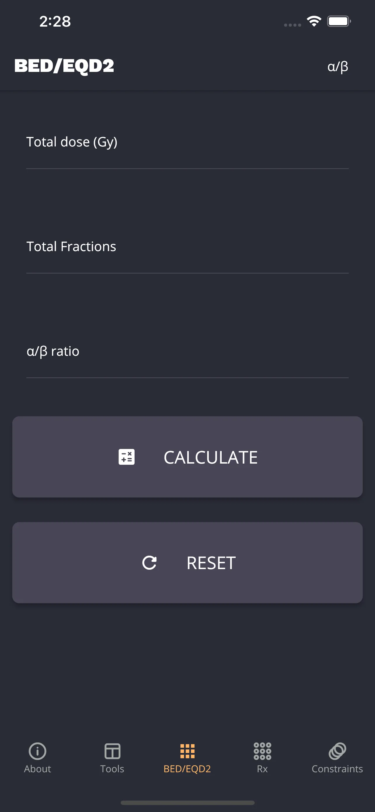 RadOncCalc | Indus Appstore | Screenshot