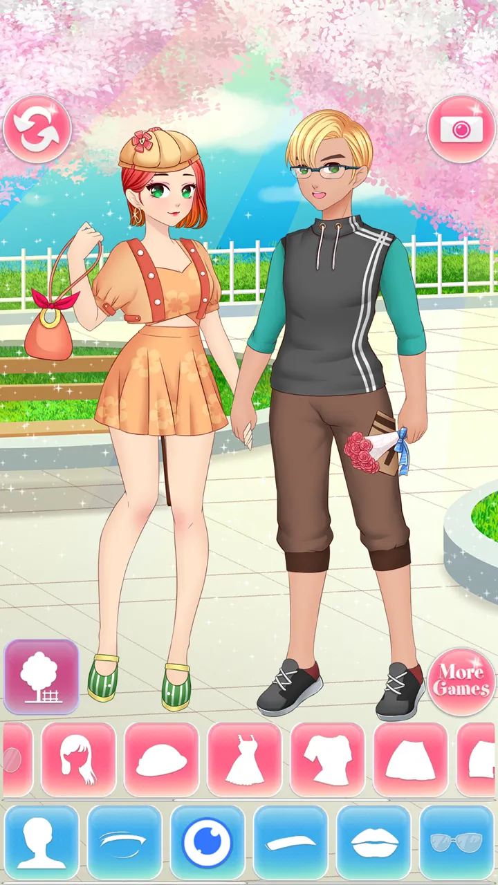 Anime High School Couple | Indus Appstore | Screenshot