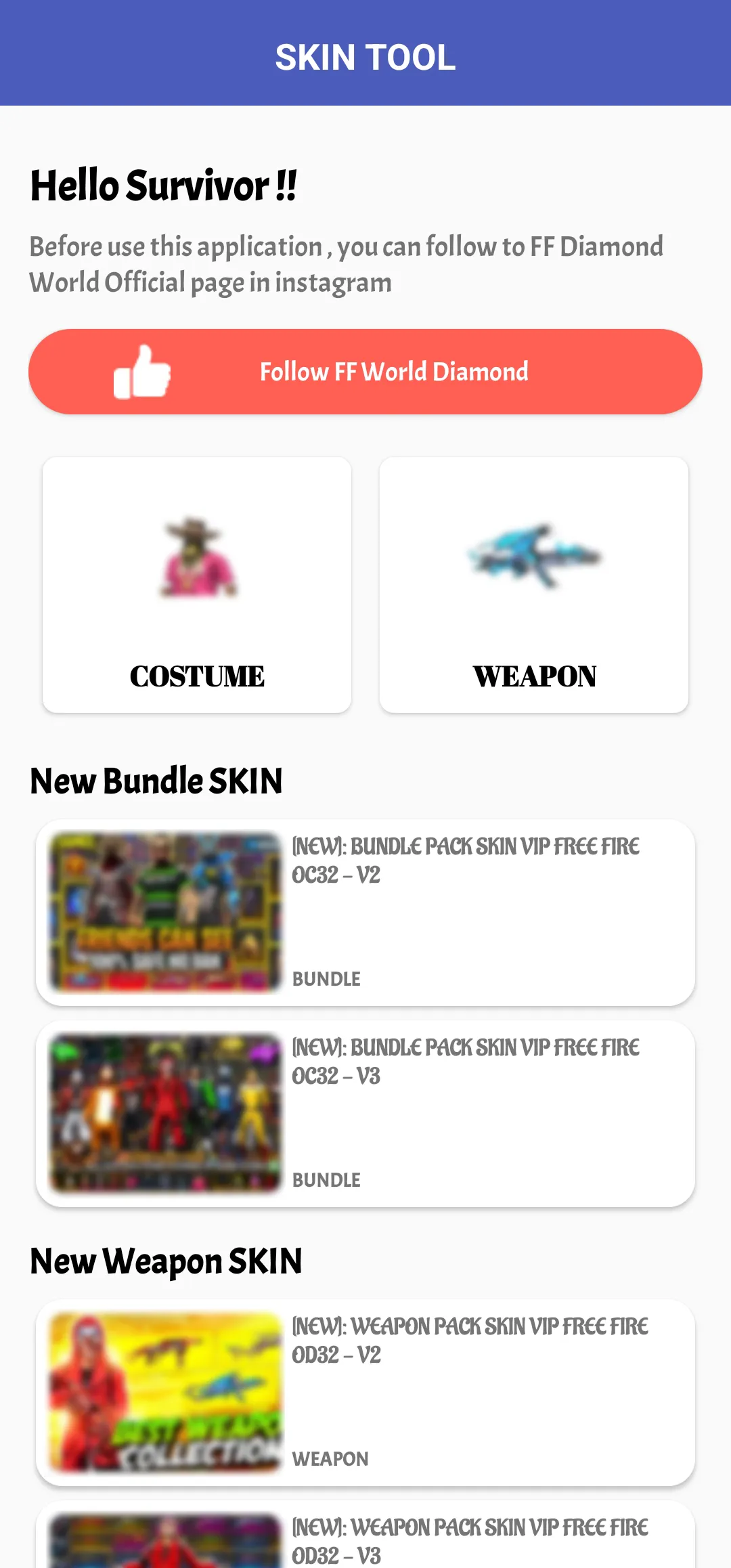 Skin Tools Config FFF Pro | Indus Appstore | Screenshot