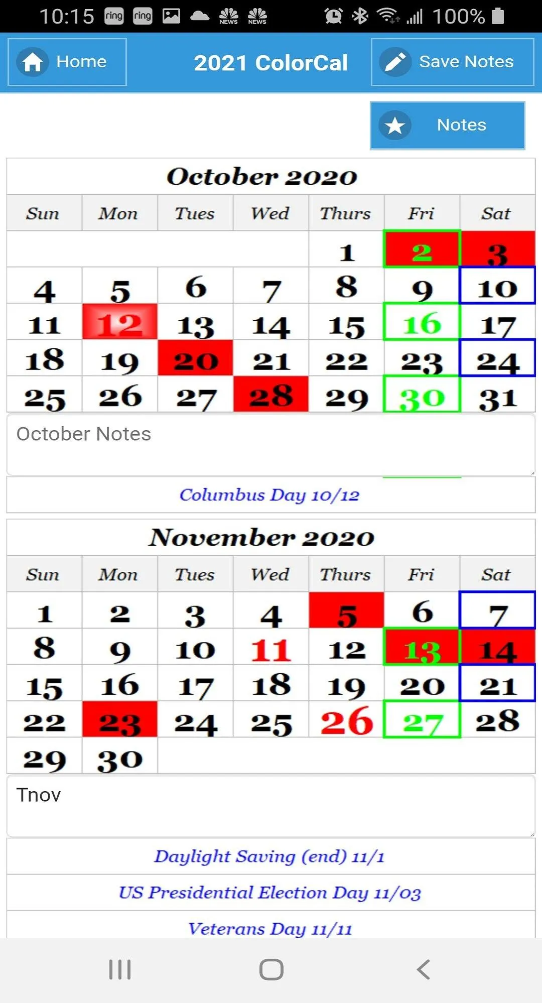 2021 USPS Carrier Calendar | Indus Appstore | Screenshot