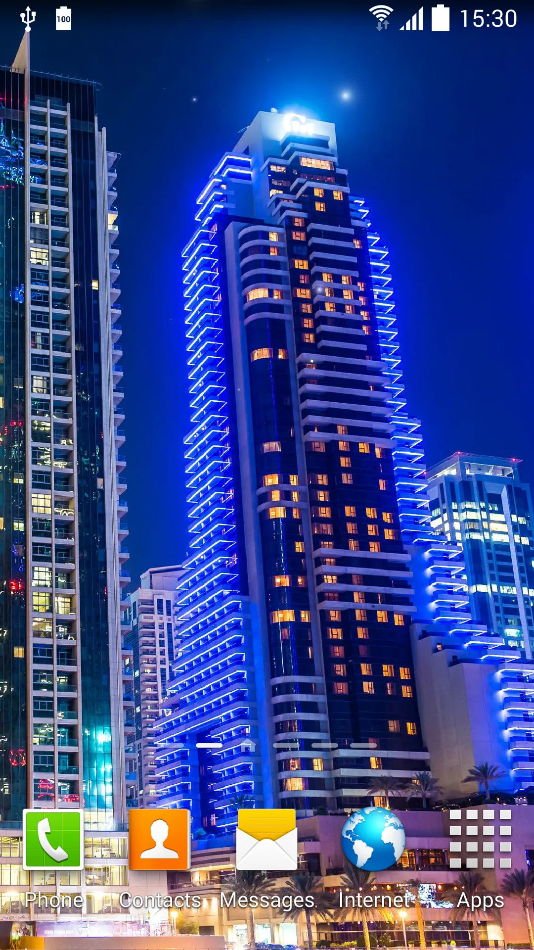 Dubai Night Live Wallpaper | Indus Appstore | Screenshot