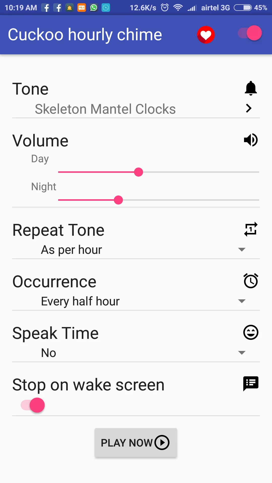 Cuckoo hourly chime | Indus Appstore | Screenshot