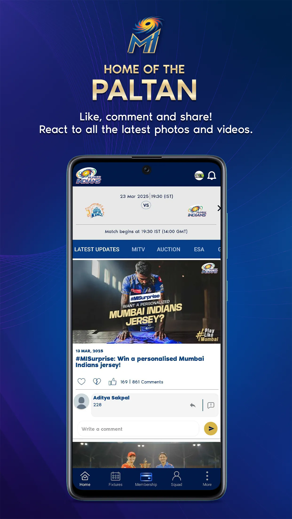 Mumbai Indians Official App | Indus Appstore | Screenshot